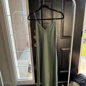 Wilfred Green Slip Midi Dress for Weddings